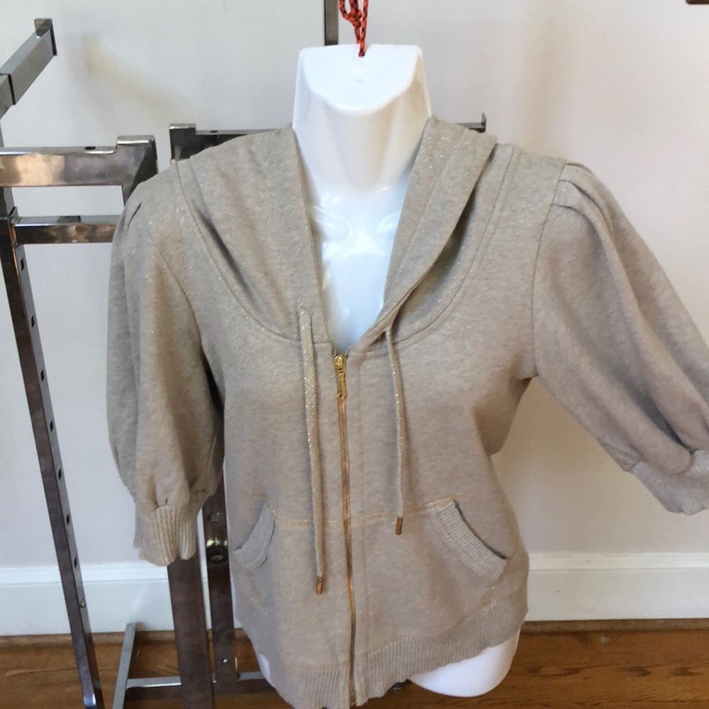 Juicy Couture 3/4 Sleeve Full-Zip sweater